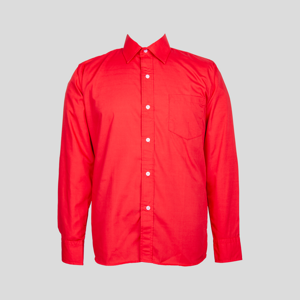 Camisas de vestir rojas para hombre sales