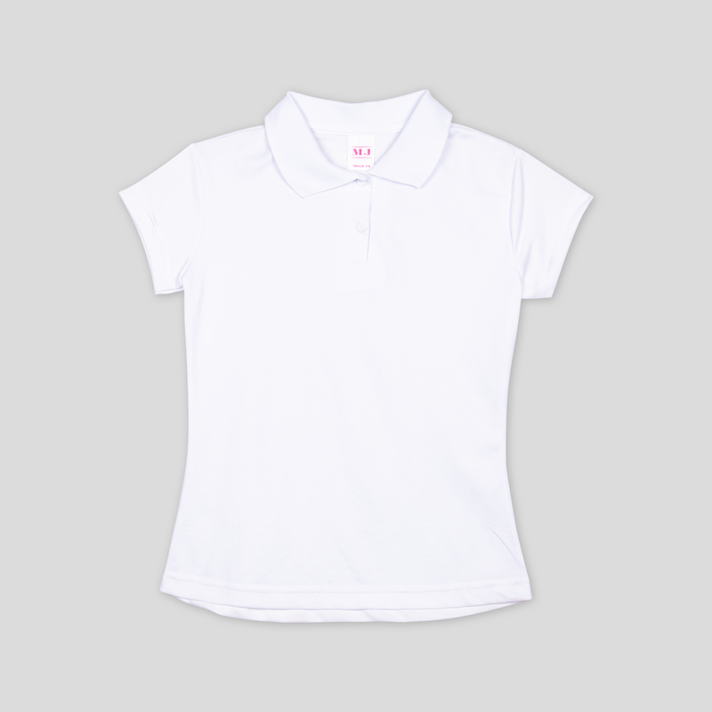 Playera Tipo Polo Blanca Escolar Camisa Escolar Blanca Walmart