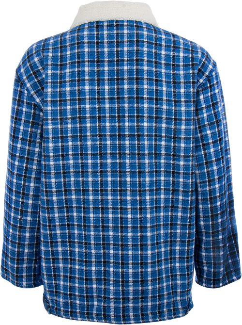 Sobrecamisa Cuadros Azul Interior Sherpa Caballero