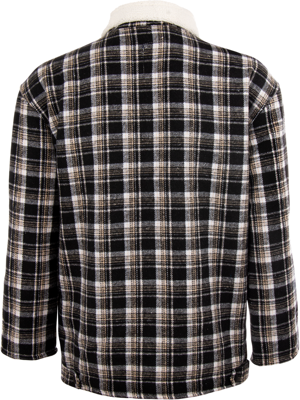 Sobrecamisa Cuadros Negro Interior Sherpa Caballero