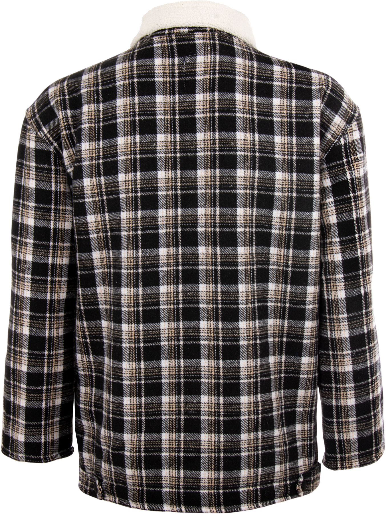 Sobrecamisa Cuadros Negro Interior Sherpa Caballero