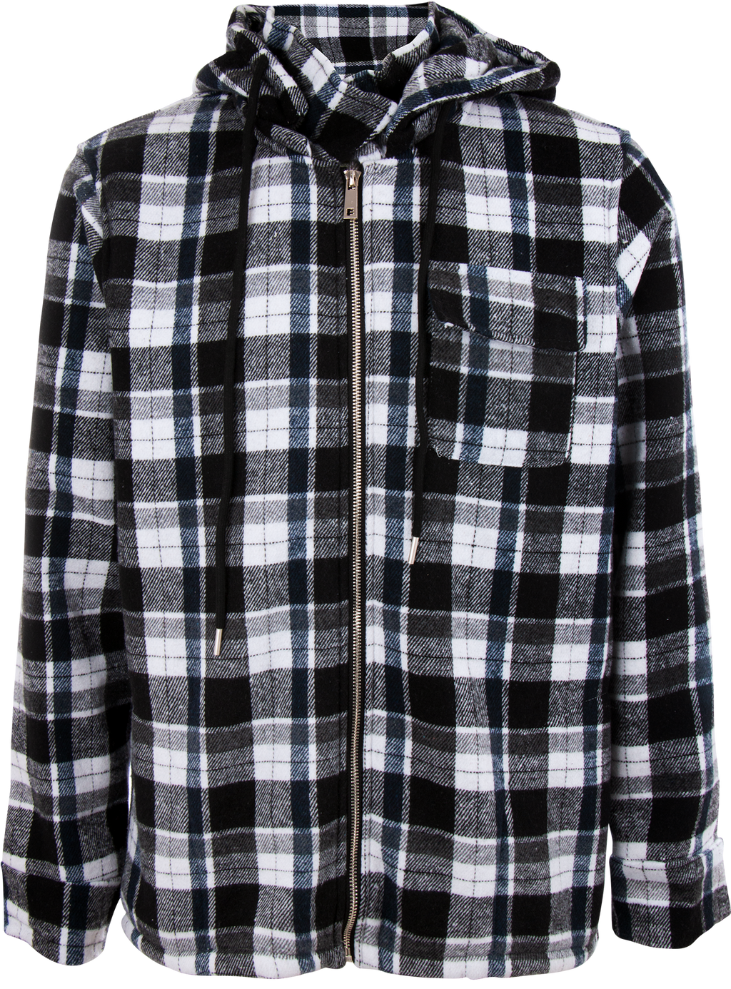 Sobrecamisa Cuadros con Gorro Interior Sherpa Caballero