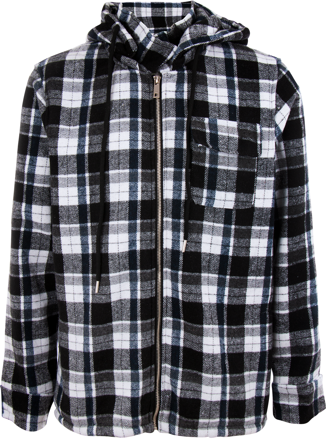 Sobrecamisa Cuadros con Gorro Interior Sherpa Caballero