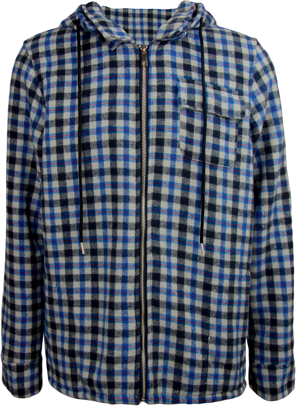 Sobrecamisa Cuadros con Gorro Interior Sherpa Caballero