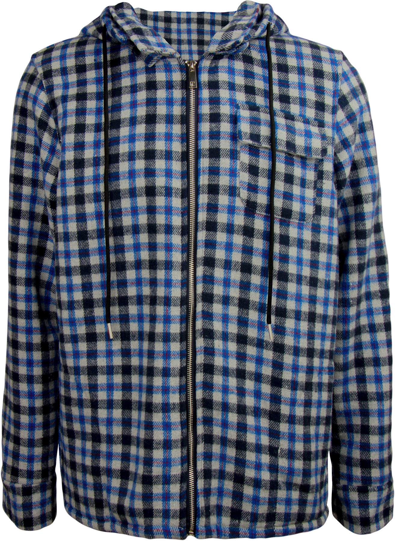 Sobrecamisa Cuadros con Gorro Interior Sherpa Caballero