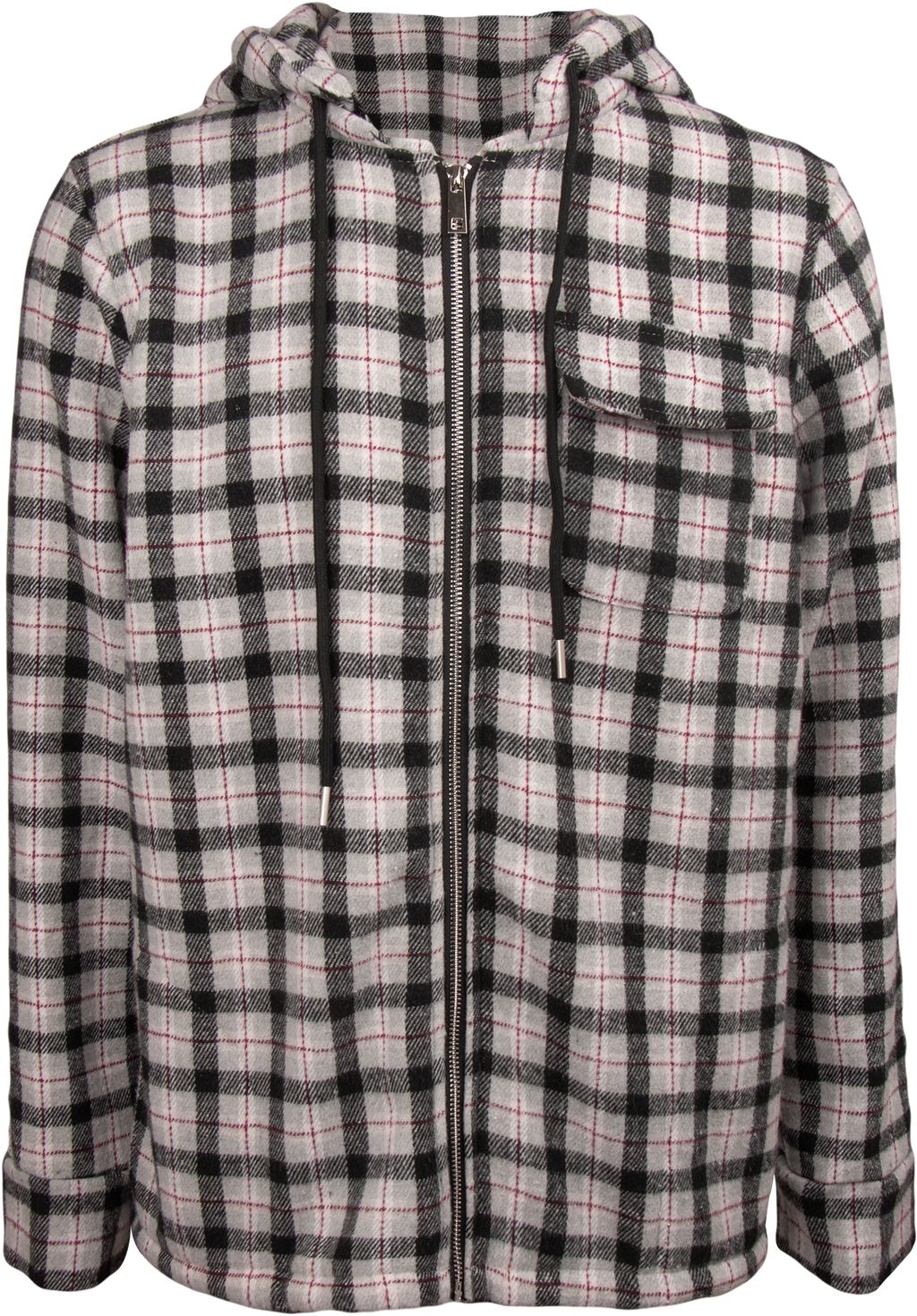 Sobrecamisa Cuadros con Gorro Interior Sherpa Caballero