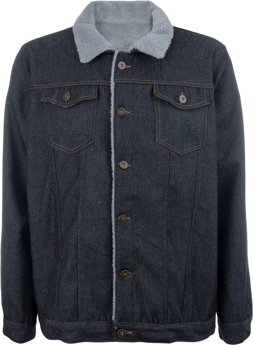 Chamarra Mezclilla Interior Sherpa Caballero