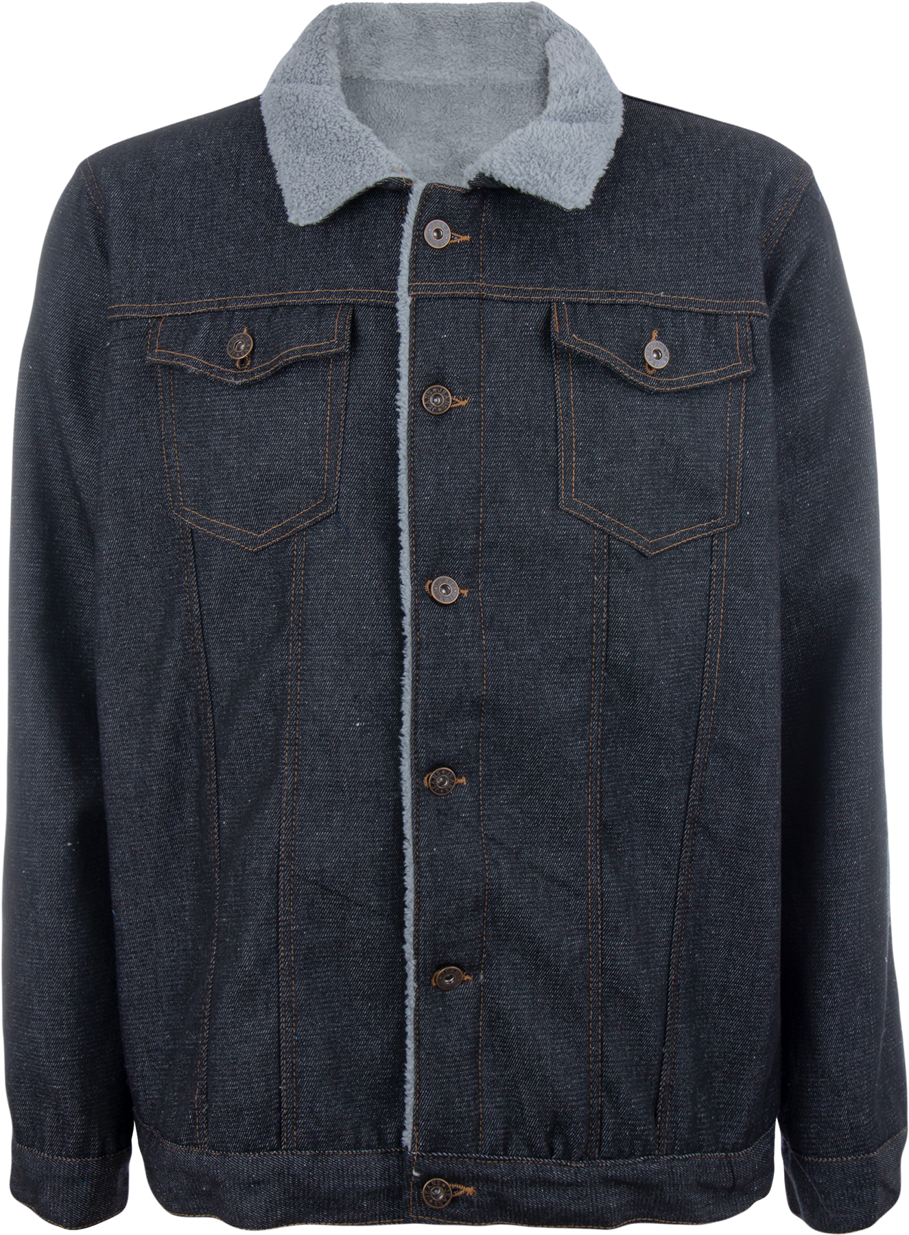 Chamarra Mezclilla Interior Sherpa Caballero