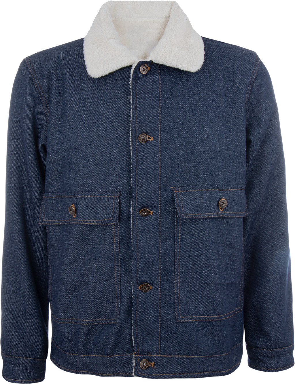 Chamarra Mezclilla Interior Sherpa Caballero