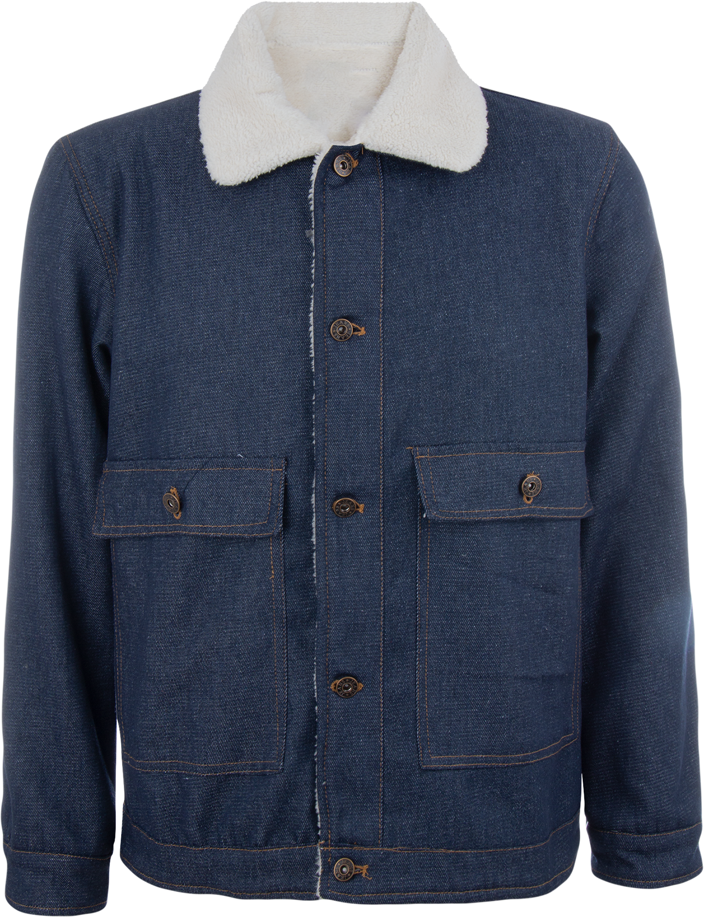 Chamarra Mezclilla Interior Sherpa Caballero