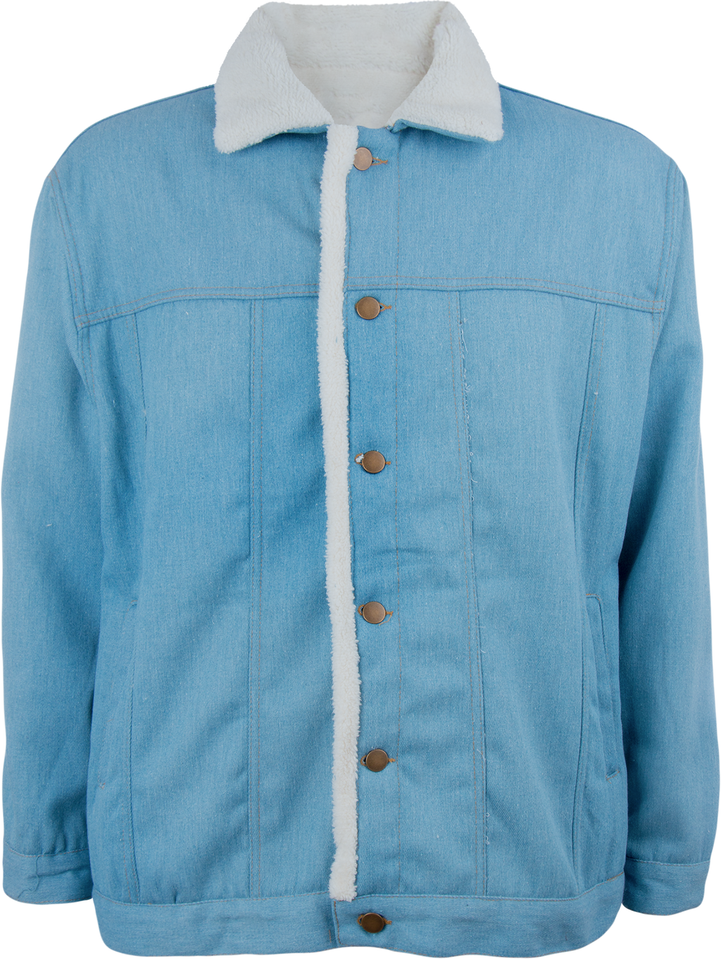 Chamarra Mezclilla Interior Sherpa Caballero