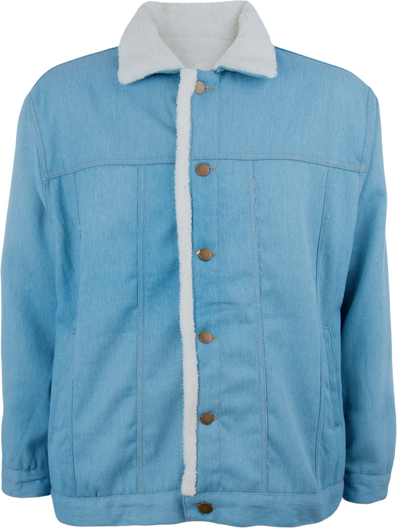 Chamarra Mezclilla Interior Sherpa Caballero