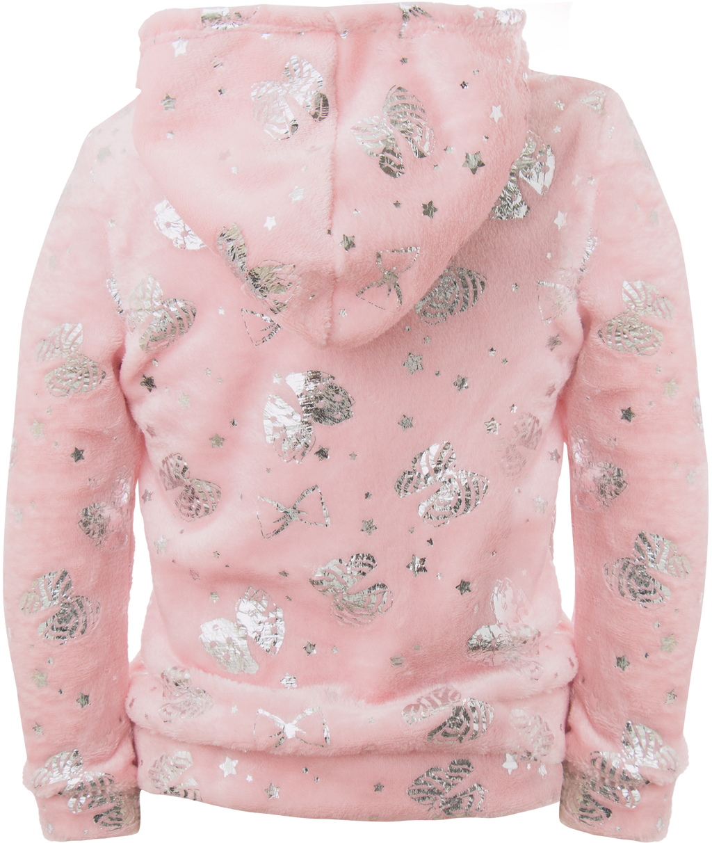 Sudadera Cerrada Estampada con Gorro para Niña