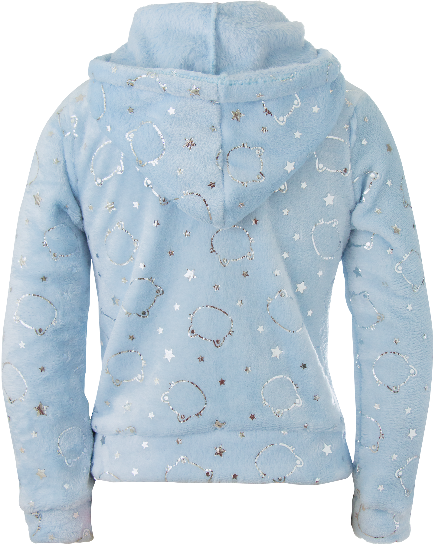 Sudadera Abierta Estampada con Gorro para Niña