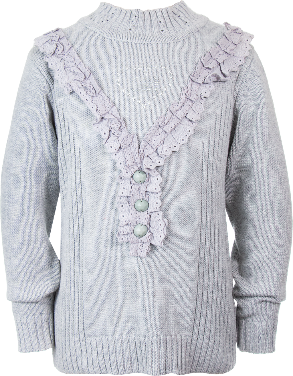 Suéter Detalle Encaje Niña