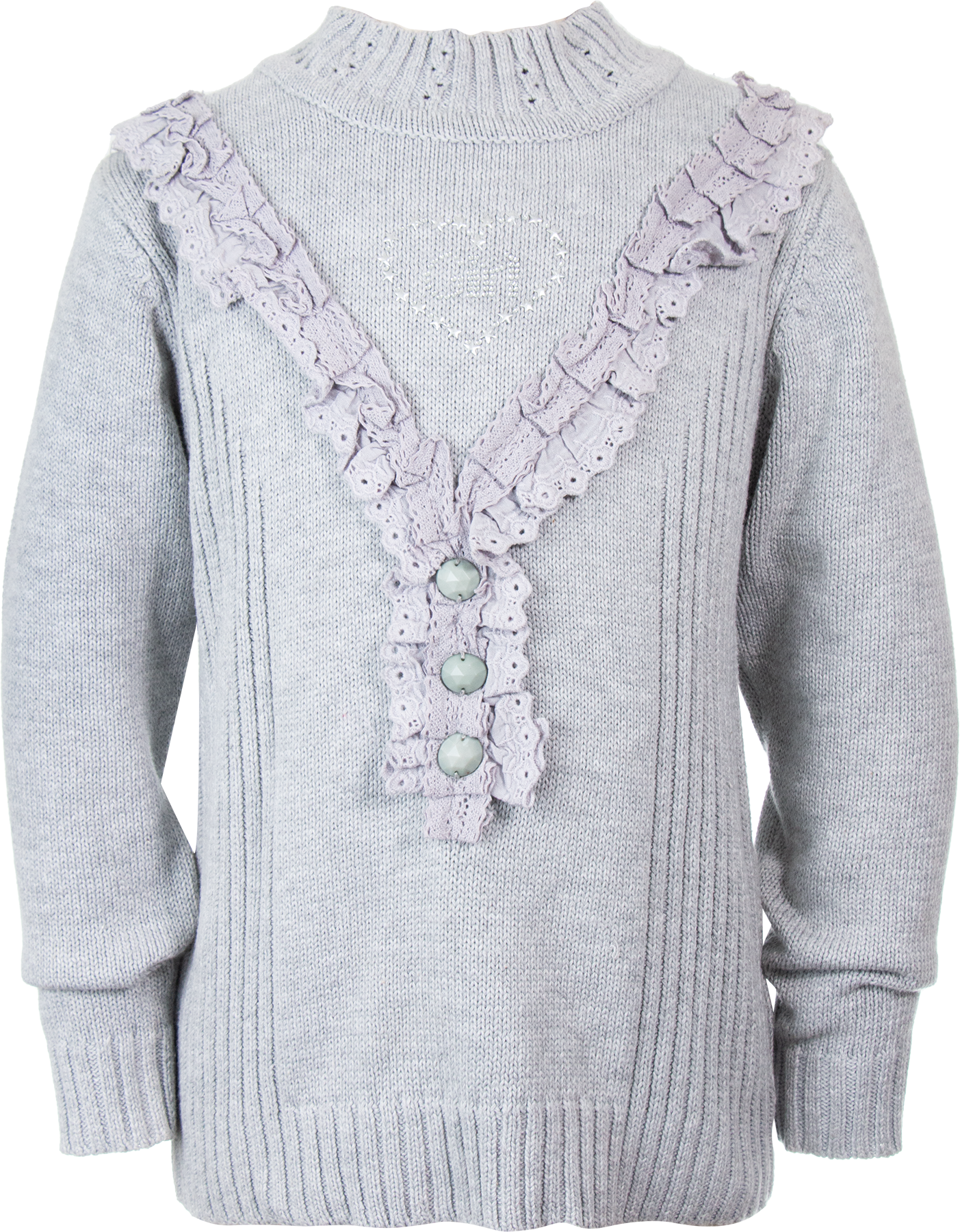 Suéter Detalle Encaje Niña