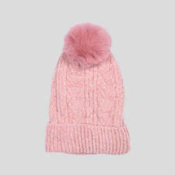 Gorro Chenille Ponpon