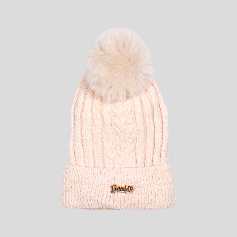 Gorro Chenille Ponpon