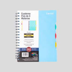 CUADERNO DOBLE ARGOLLA RAYA 12