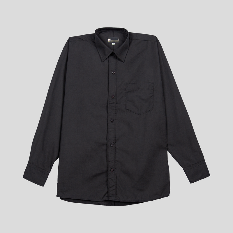 CAMISA LISA NEGRO CH PARA HOMBRE