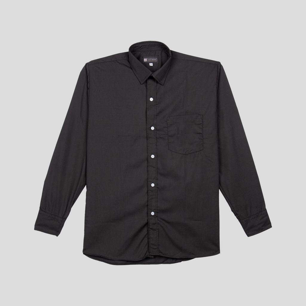 CAMISA ML LISA NEGRO M RA