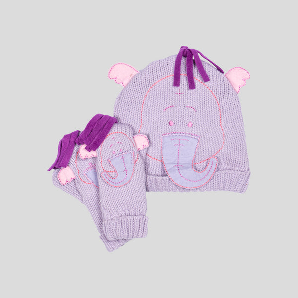 Set Gorro Manopla Dumbo